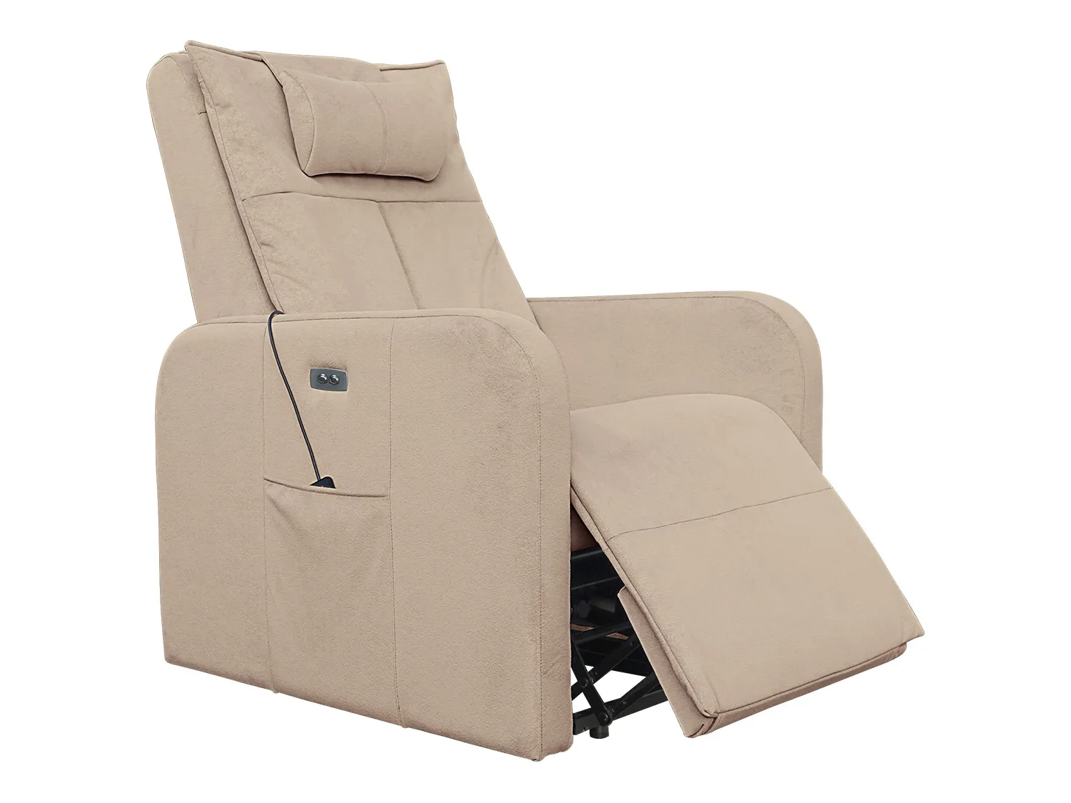 Массажное кресло реклайнер с подъемом FUJIMO LIFT CHAIR F3005 FLFK Ваниль (Sakura 4) - 2 