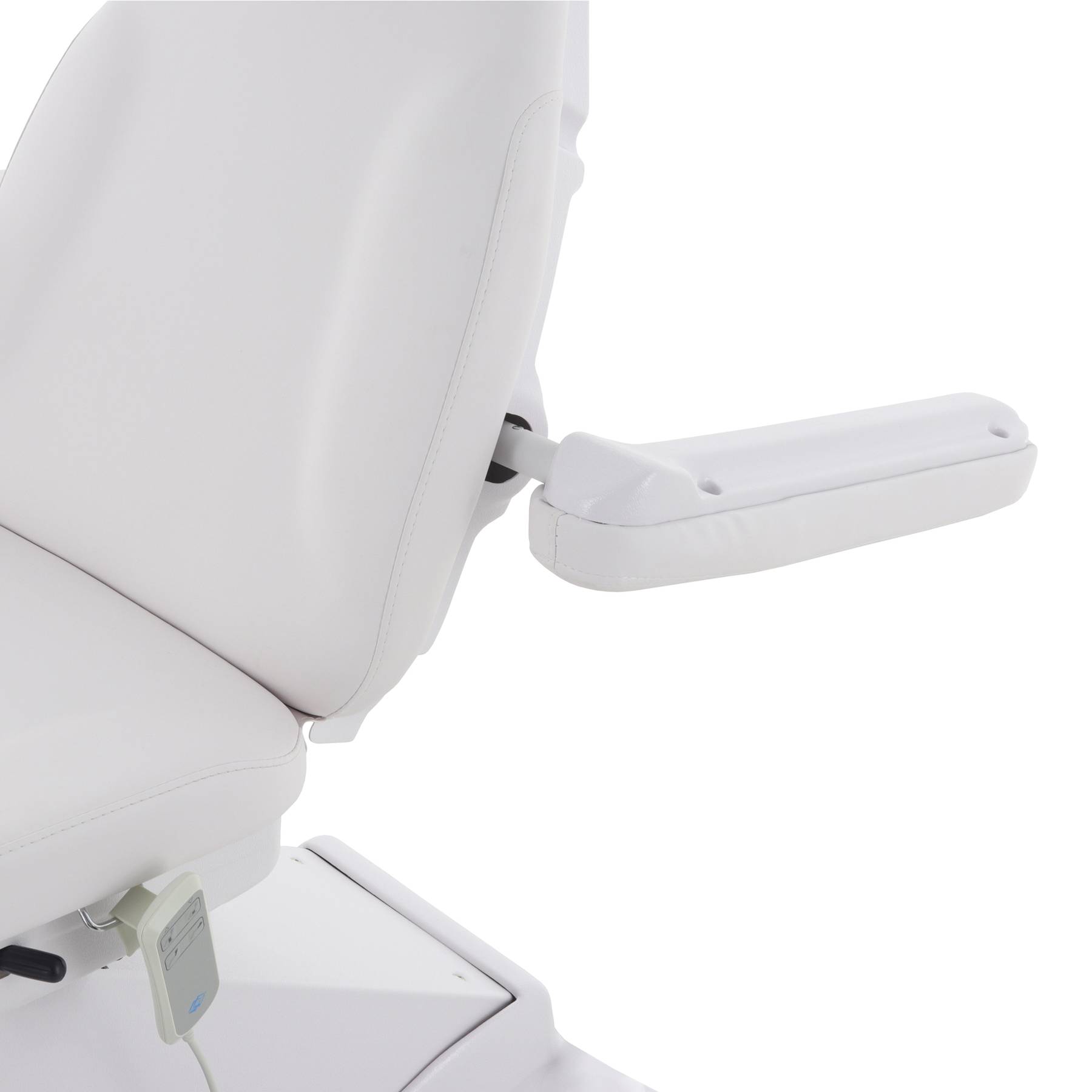 Педикюрное кресло электрическое 3 мотора Med-Mos ММКП-3/ КО-195DP00 с РУ БЕЛЫЙ с ножными педалями
