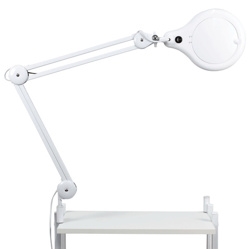 Лампа для косметологов и нейл-мастеров с увеличением, на струбцине (люминесцентная) - 4 