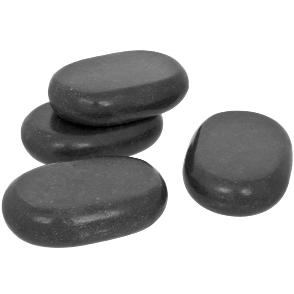 Набор массажных камней из базальта №23 (4 шт.) 9х6х2,5 см - 4 