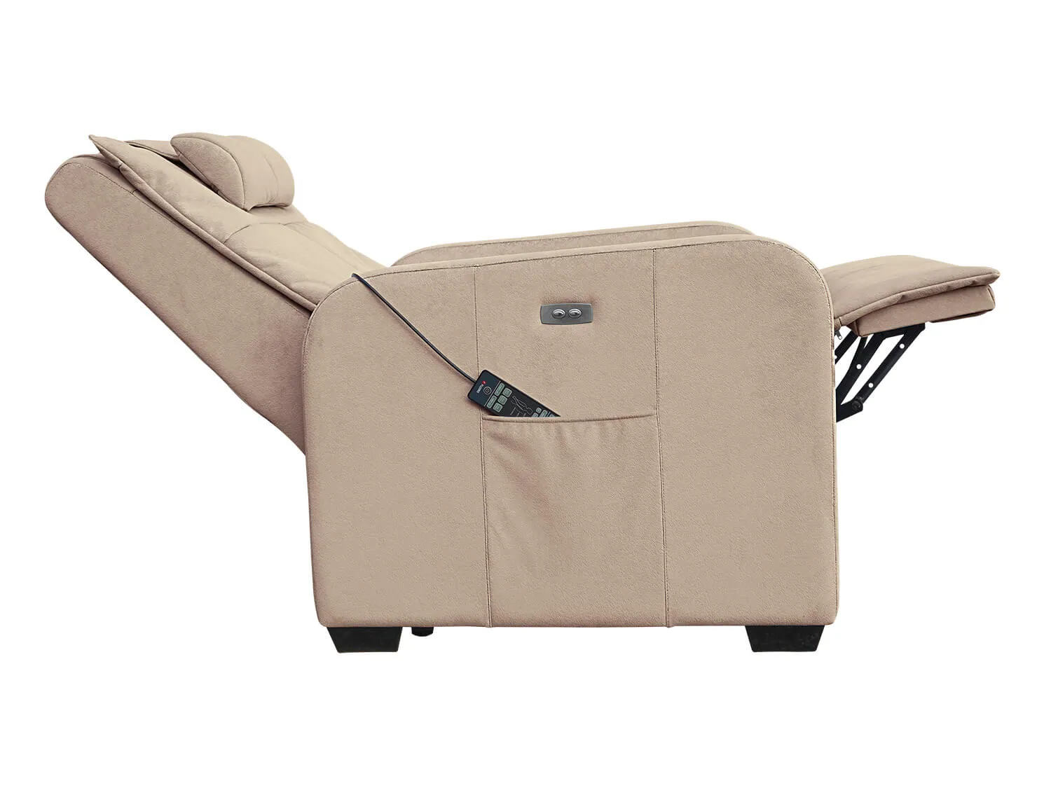 Массажное кресло реклайнер с подъемом FUJIMO LIFT CHAIR F3005 FLFL Ваниль (Sakura 4) - 6 