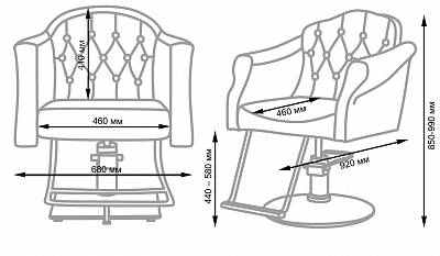 Парикмахерское кресло МД-832 - 7 