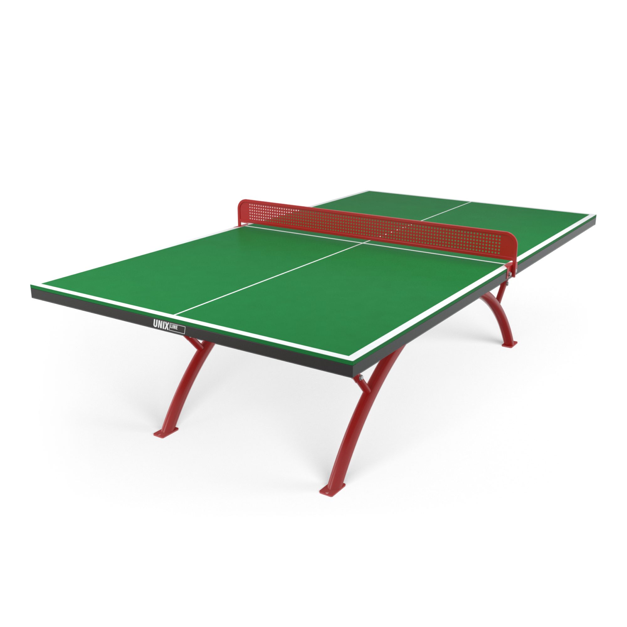Антивандальный теннисный стол UNIX Line 14 mm SMC (Green/Red) - 1 