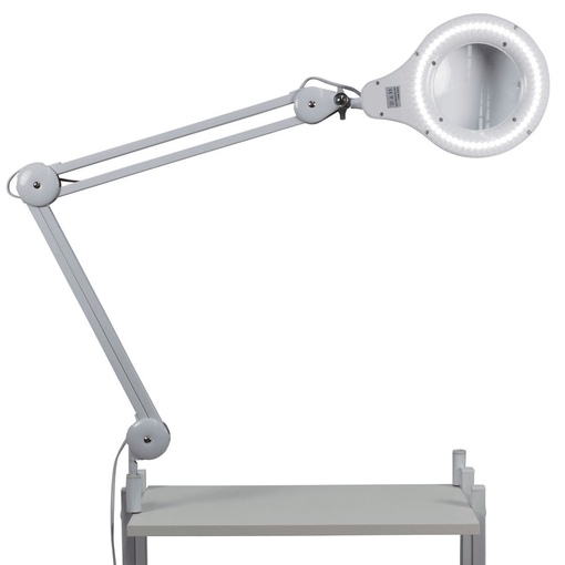 Лампа для косметологов и нейл-мастеров с увеличением, на струбцине (люминесцентная) - 2 