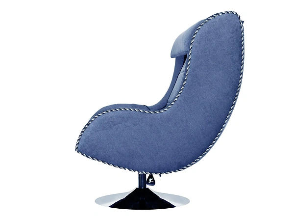 Навигация для фото Дизайнерское массажное кресло EGO Max Comfort EG3003 Синий (Микрошенилл)