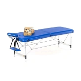 Массажный стол, алюминий, 2-х секционный MET Comfort A2, Синий
