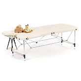 Массажный стол, алюминий, 2-х секционный MET Comfort A2, Крем