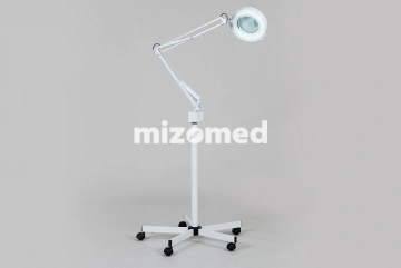 Лампа-лупа для косметолога на штативе SD-2021 кольцевая, напольная, регулируемая