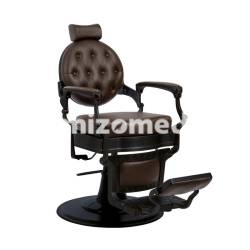 Кресло парикмахерское мужское BUZZ Black Brown  VIP02