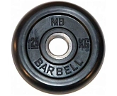 Диск обрезиненный BARBELL MB (металлическая втулка)