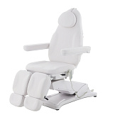 Педикюрное кресло электрическое 2 мотора Med-Mos ММКП-2 КО-190DP с РУ, Белый